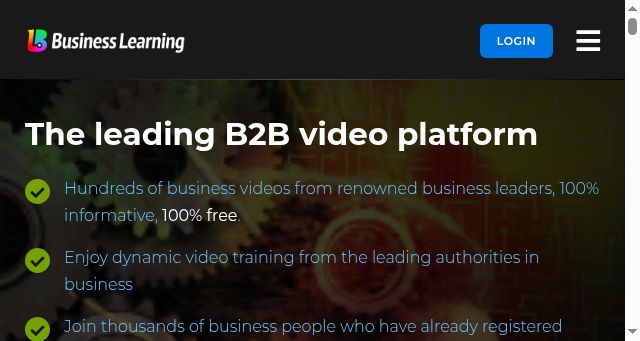 Screenshot of businesslearning.com