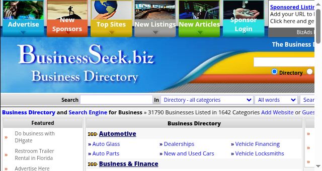 Screenshot of businessseek.biz