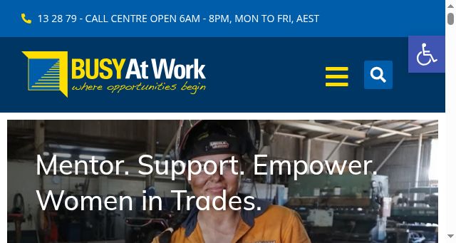 Screenshot of busyatwork.com.au