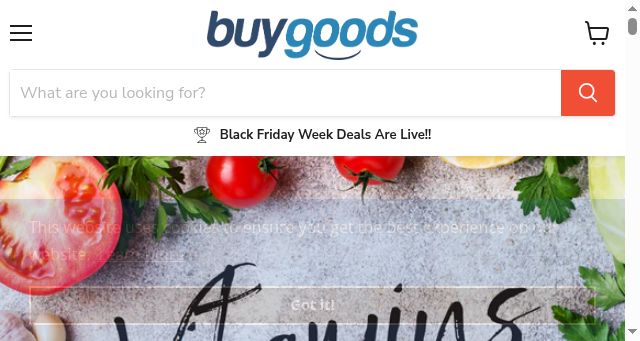 Screenshot of buygoodssupplements.com