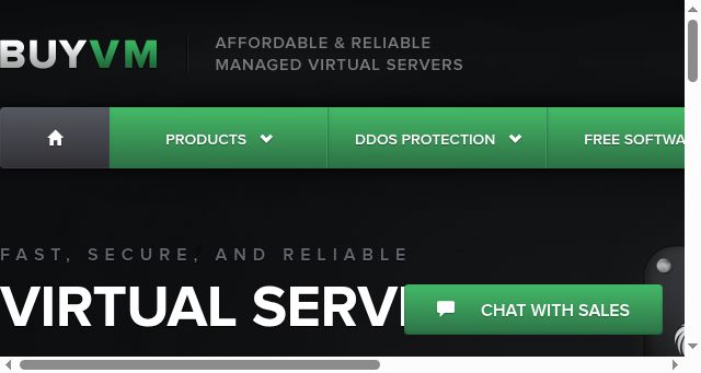 Screenshot of buyvm.net