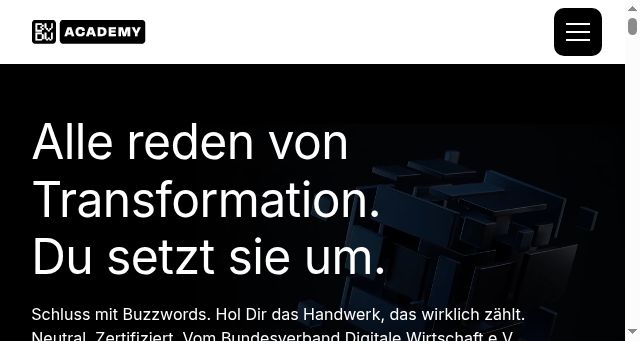 Screenshot of bvdw-academy.de