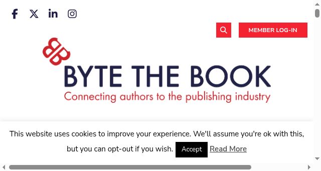 Screenshot of bytethebook.com