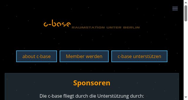 Screenshot of c-base.org