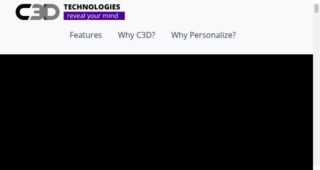Screenshot of c3d.tech