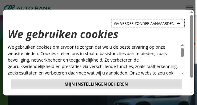 Screenshot of ca-autobank.be