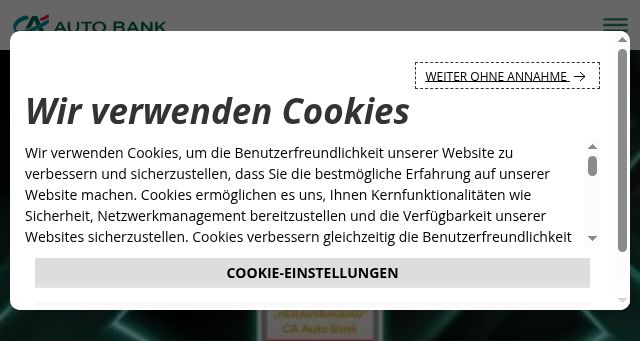 Screenshot of ca-autobank.de