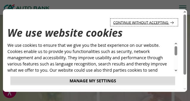 Screenshot of ca-autobank.ie