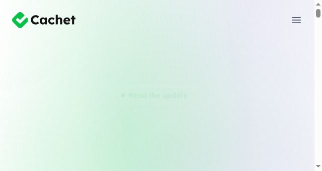 Screenshot of cachethq.io