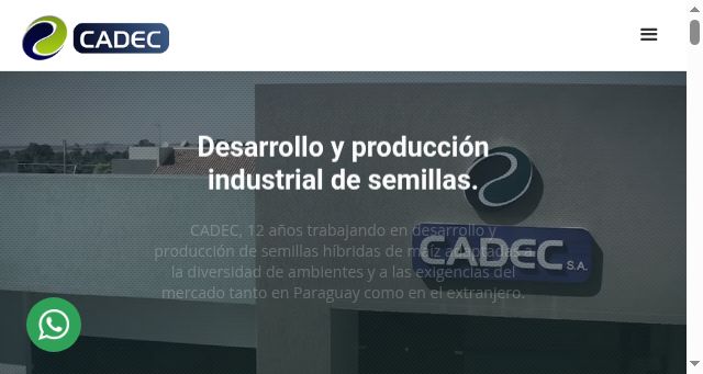 Screenshot of cadec.com.py
