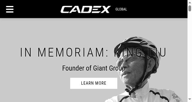 Screenshot of cadex-cycling.com