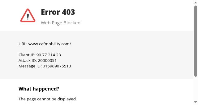 Screenshot of cafmobility.com