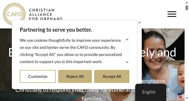 Screenshot of cafo.org