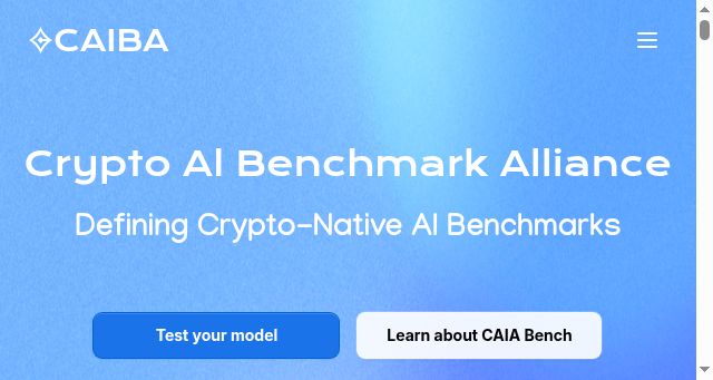Screenshot of caiba.ai