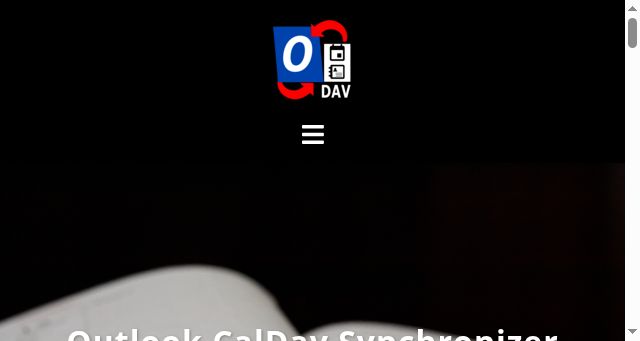 Screenshot of caldavsynchronizer.org