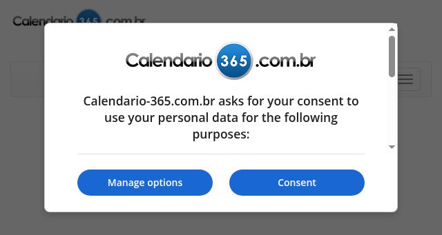 Screenshot of calendario-365.com.br