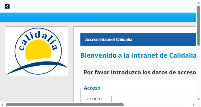 Screenshot of calidalia.net