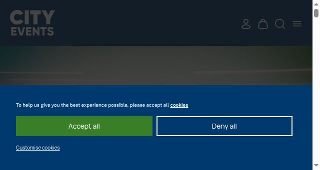 Screenshot of camcityevents.co.uk