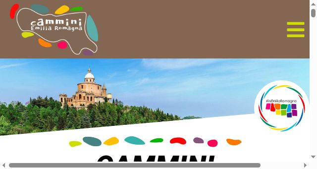 Screenshot of camminiemiliaromagna.it