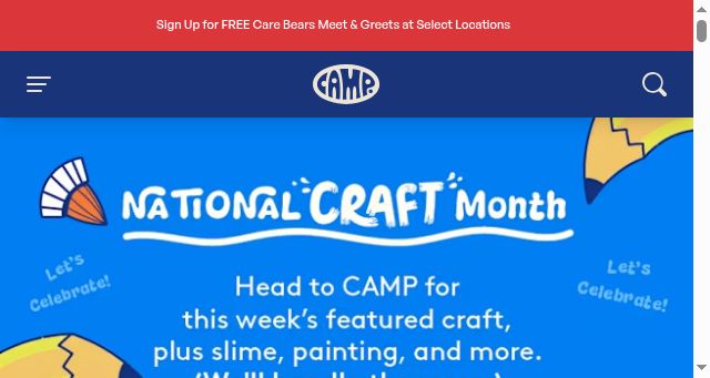Screenshot of camp.com