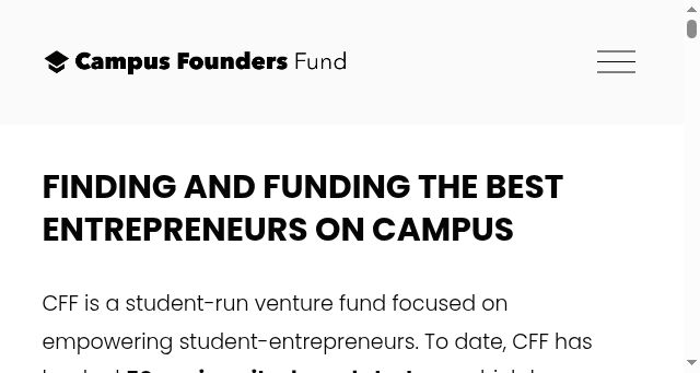 Screenshot of campusfounders.com