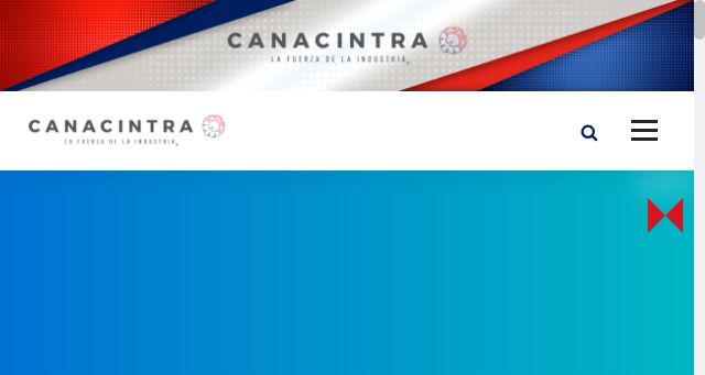 Screenshot of canacintra.org.mx