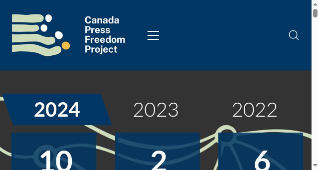 Screenshot of canadapressfreedom.ca