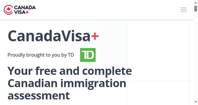 Screenshot of canadavisaplus.com