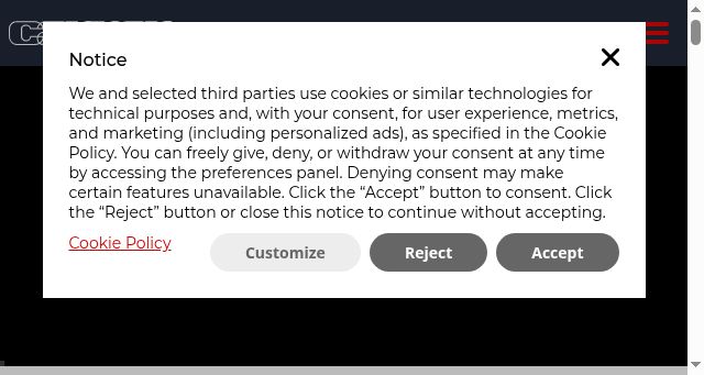 Screenshot of cannon.com