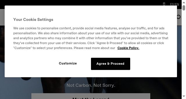 Screenshot of cannondale.com
