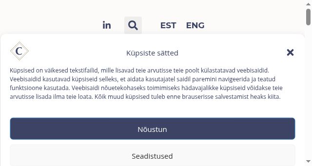 Screenshot of capfield.ee