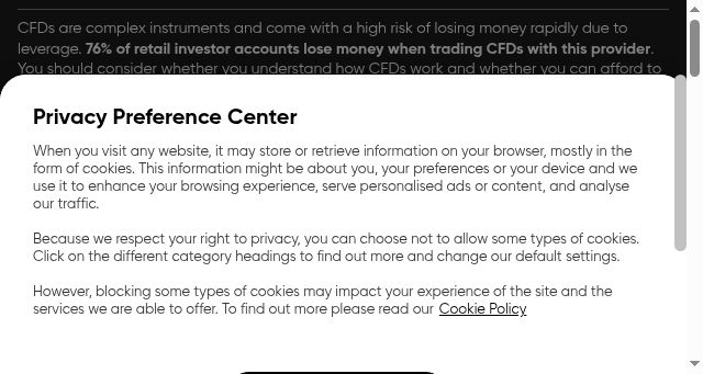 Screenshot of capital.com