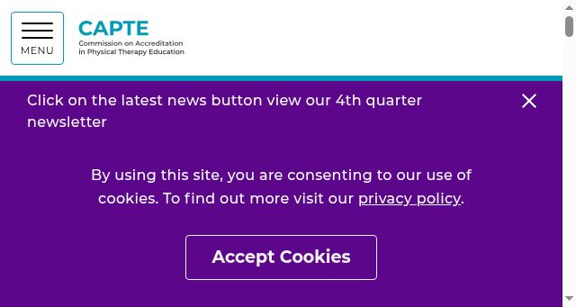 Screenshot of capteonline.org