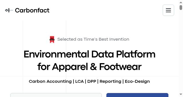 Screenshot of carbonfact.com