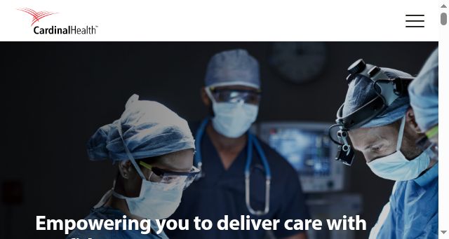 Screenshot of cardinalhealth.ca