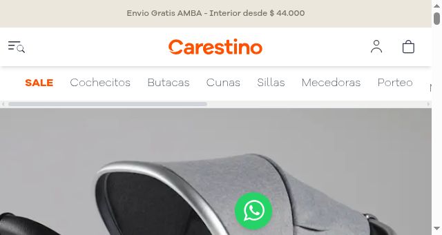 Screenshot of carestino.com