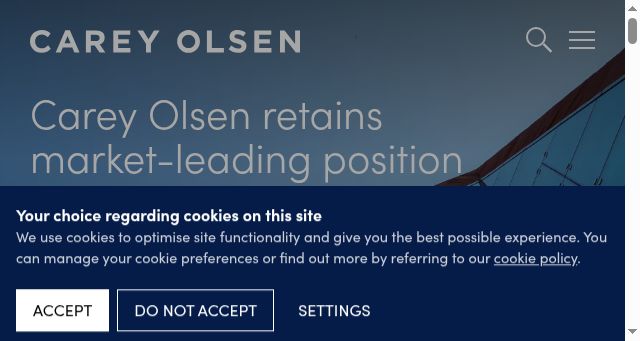 Screenshot of careyolsen.com