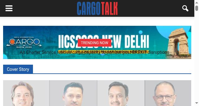 Screenshot of cargotalk.in