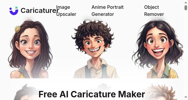 Screenshot of caricaturer.io