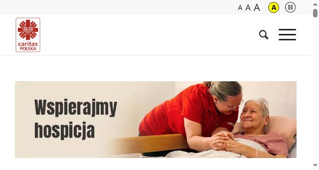 Screenshot of caritas.pl