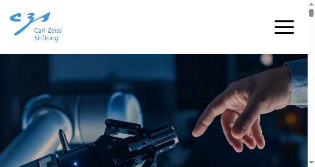Screenshot of carl-zeiss-stiftung.de