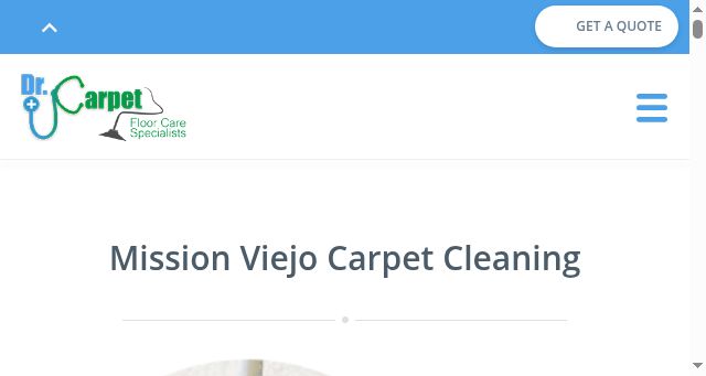 Screenshot of carpetcleaningmissionviejo.com