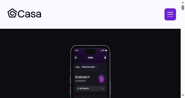 Screenshot of casa.io