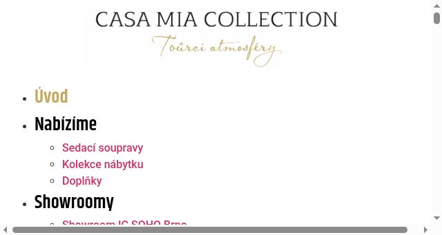 Screenshot of casamia.cz
