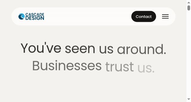 Screenshot of cascadedesign.co.uk