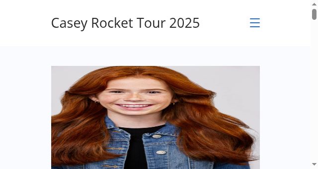 Screenshot of caseyrockettour2025.com