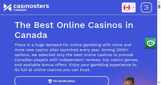 Screenshot of casinosters.ca