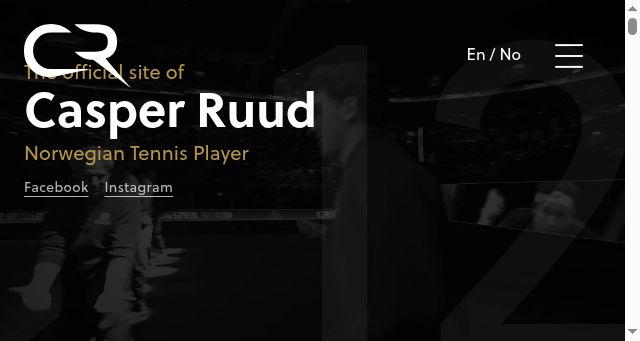 Screenshot of casper-ruud.com