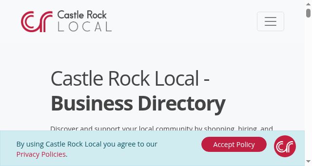 Screenshot of castlerocklocal.com
