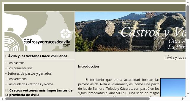 Screenshot of castrosyverracosdeavila.com
